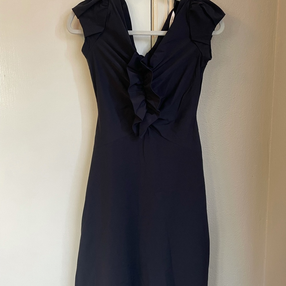 DVF Navy Cocktail Dress